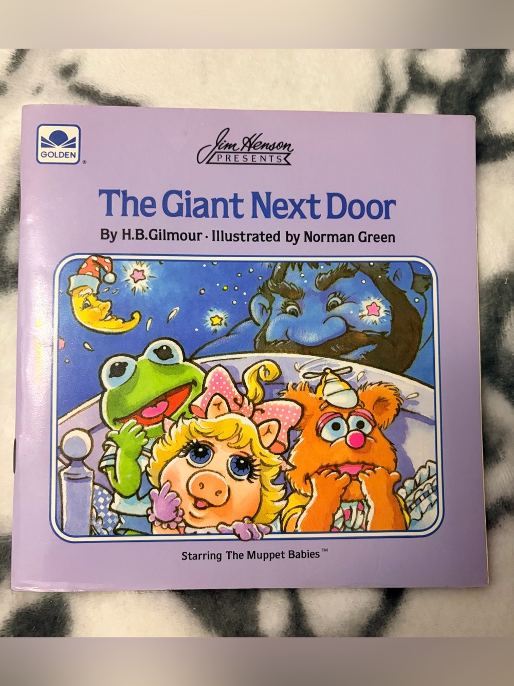 Jim Henson Presents- “Muppet Babies: The Giant Next Door” (1986) Paperback Book